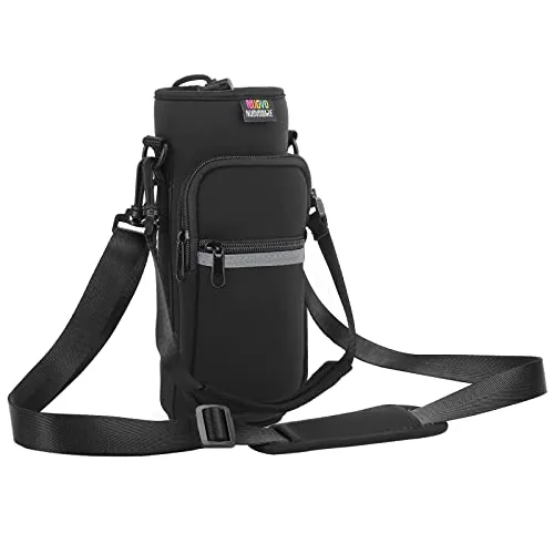 Nuovoware Neoprene Water Bottle Carrier 25oz/32oz Black