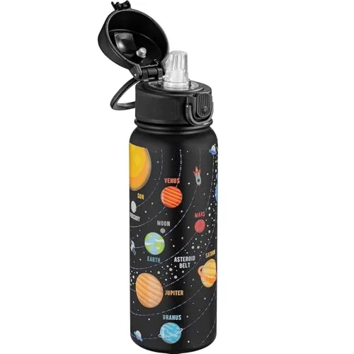 OLDLEY 20oz Kids Insulated Steel Bottle Solar System