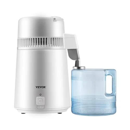 VEVOR 1.1 Gal 750W BPA-Free Countertop Water Distiller