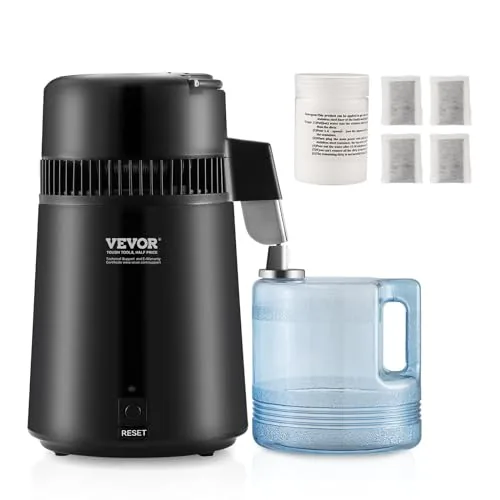 VEVOR 4L Countertop Water Distiller 750W Stainless Steel