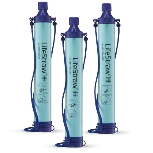 LifeStraw Personal Water Filter 3-Pack Blue