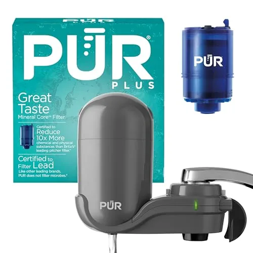 PUR Plus Faucet-Mount Filter Lead and Microplastic Reduction
