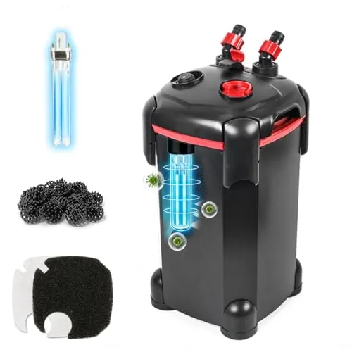 PONDFORSE Canister Filter External with Full Media Kit