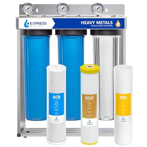 Express Water 3-Stage Whole House Heavy Metal Filter