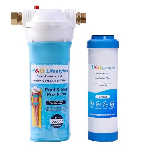 H&G lifestyles Iron Hose Filter Pool Spa 20,000 Gal