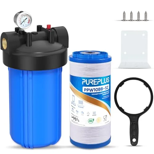 PUREPLUS 10x4.5 Whole House Well Water Filter Housing