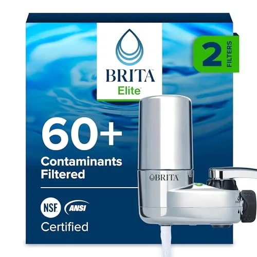 Brita Faucet Mount Filter Chrome No-Wait Tap Filtration