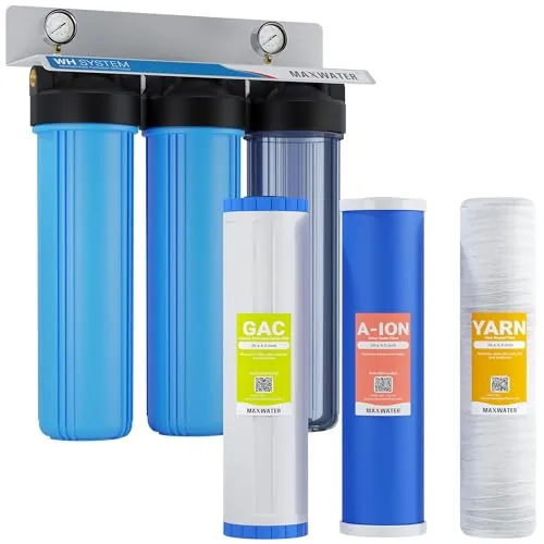 Max Water 3-Stage Whole House Nitrate Removal Filter