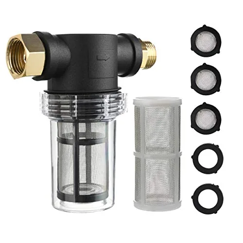 M MINGLE Garden Hose Inline Filter for Pressure Washers