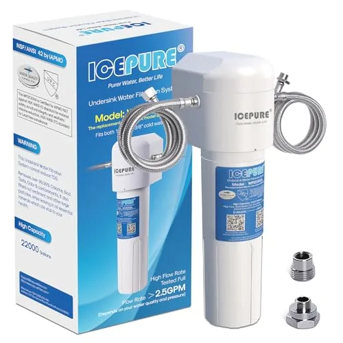 ICEPURE Under Sink Water Filter 22000 Gal 3-Year