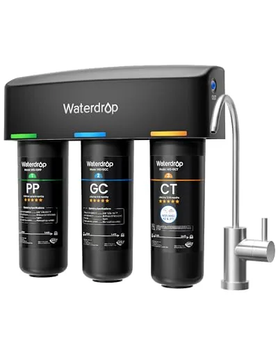Waterdrop TSB 8-Layer 3-Stage Under Sink Filter with Faucet