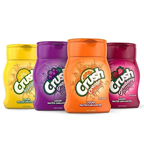Crush Variety Pack Liquid Water Enhancer 4-Bottle Set