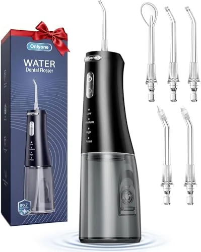 Onlyone Cordless Water Flosser 4-Mode 300ML Tank