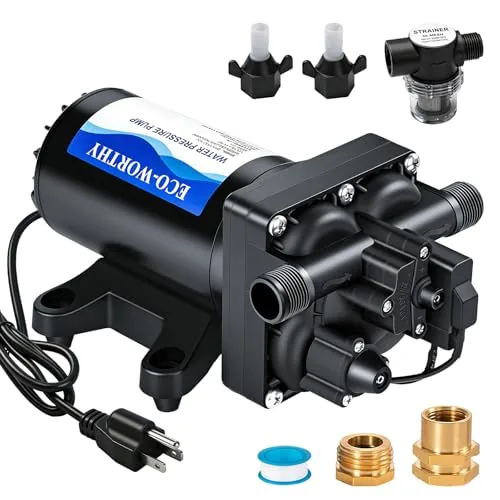 ECO-WORTHY 110V Diaphragm Booster Pump 5.5GPM 70PSI