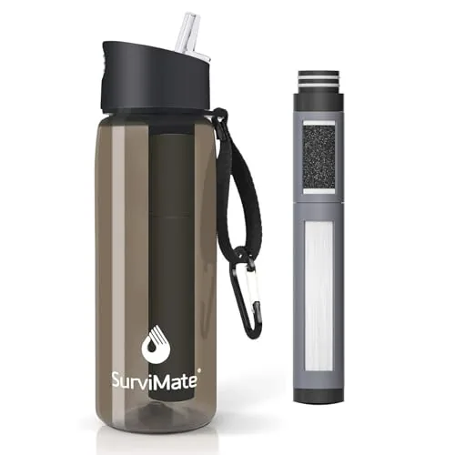 SurviMate 5-Stage 0.01μm UF Filter Water Bottle