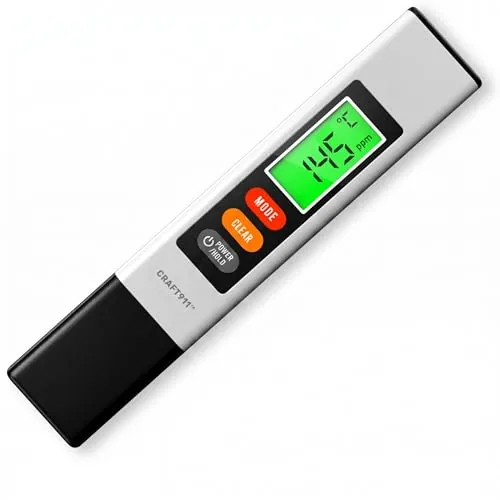 Craft911 TDS Meter Titanium Probe Water Tester