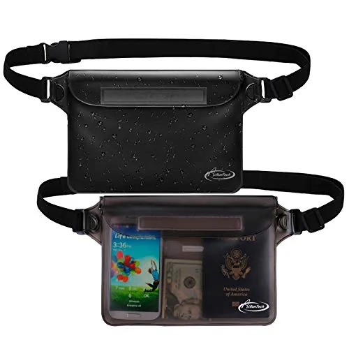 AiRunTech Waterproof Fanny Pack Triple-Zip 10m Rated