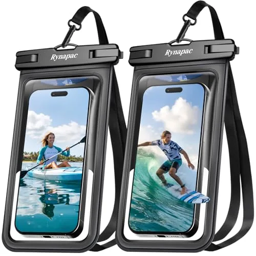 Rynapac 2-Pack IPX8 Waterproof Phone Pouch 8.5in