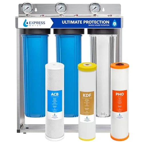Express Water 3-Stage Whole House Filter Ultimate Protection